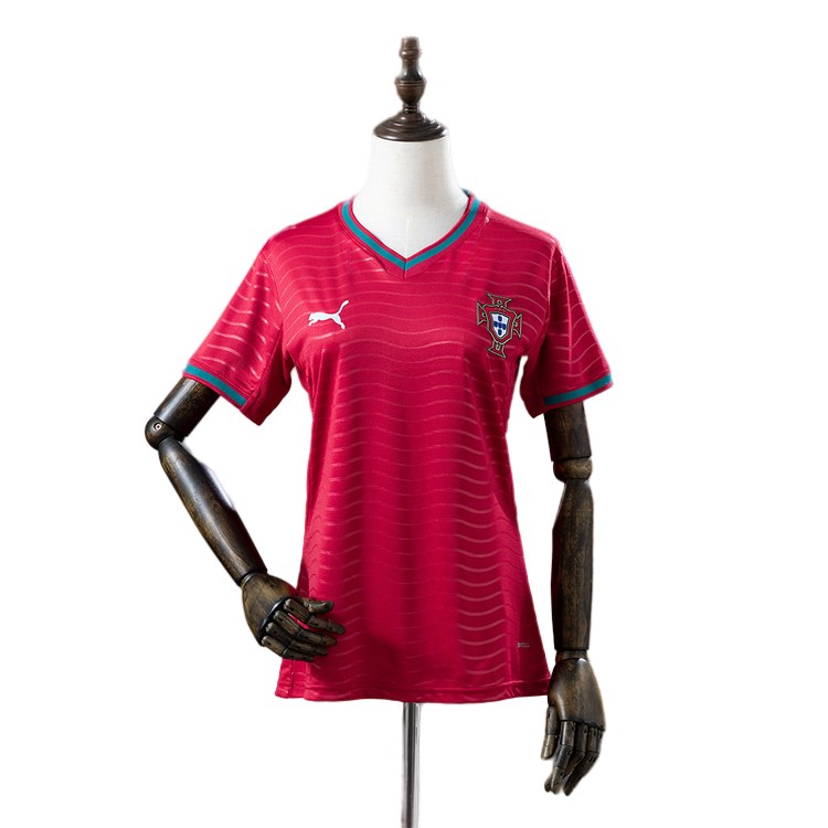 Camiseta Portugal Mundial 2026 Mujer