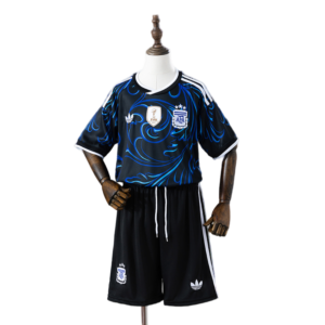 Camiseta Negra Argentina Mundial 2026 Niños