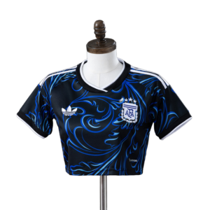Crop Top Negro Argentina Mundial 2026