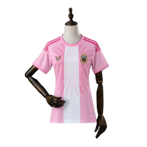 Camiseta MESSI Argentina Despedida Mujer Rosada